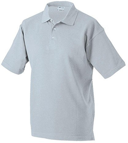 James & Nicholson - Polo-Pique-Medium - bis 5XL / light grey, 4XL 4XL,Light Grey