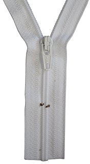 GIM Reißverschluss weiß 120 cm für Bettwäsche Kopfkissen Bettbezüge schließbare Länge