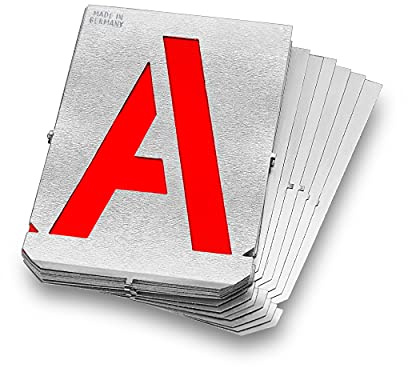 GRAVUREM Signierschablonen A-Z - Buchstabensatz/Schrifthöhe 60 mm