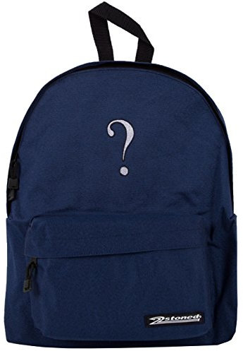 2Stoned Original Freizeitrucksack mit Stickmotiv Fragezeichen in Navy