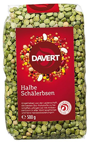 Davert Erbsen, grün, halb 500 g