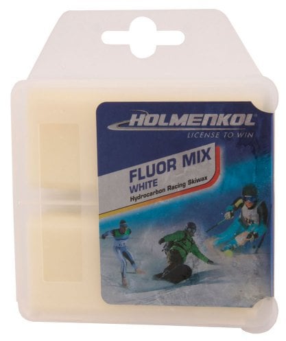 Holmenkol Unisex – Erwachsene Fluormix White Skiwachs, weiß, 2X 35 Gramm