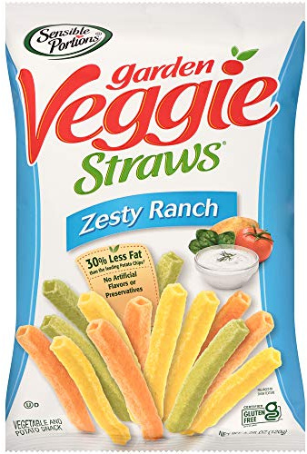 Sensible Portions Veggie Straws, Ranch, 5 Ounce