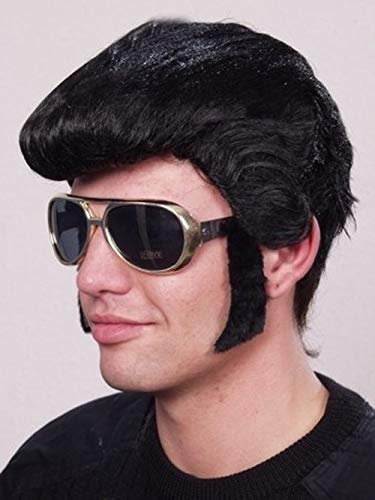 Faschingszubehör Brille Rock´n Roll Elvis gold