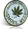 Smoke Weed Retro Vintage Blechschilder Landhaus Wanddekoration Schilder Geschenke Dekoration 30,5 x 30,5 cm
