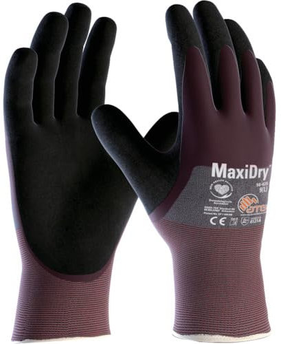ATG atgmdry56–425–10 verschiedenen Liquid Proof Nitril Foam Palm beschichtet Grip Handschuh