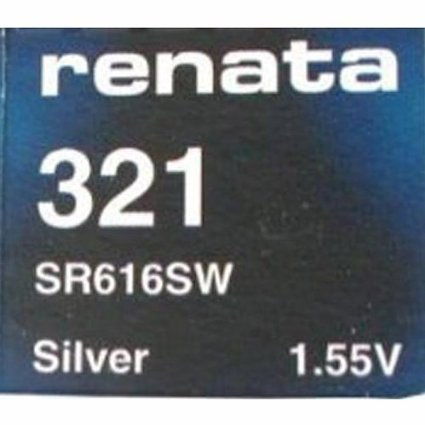 4 X Renata 321 Mercury Free SR616SW 1.55v Silver Oxide Watch battery