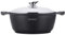 Royalty Line Rl-Gsm 20 24 26 28 30 32 34 CM Marmorbeschichtung Casserole avec Couvercle en Verre - Rl-hs1014m Rouge Pourriture, RL-GS32M BLACK 32cm