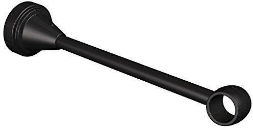 Flairdeco Träger für 16 mm Ø Gardinenstange, 1-läufig, Metall, Schwarz