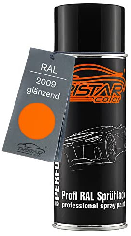 TRISTARcolor RAL 2009 Verkehrsorange Bombe de peinture 400 ml brillant séchage rapide