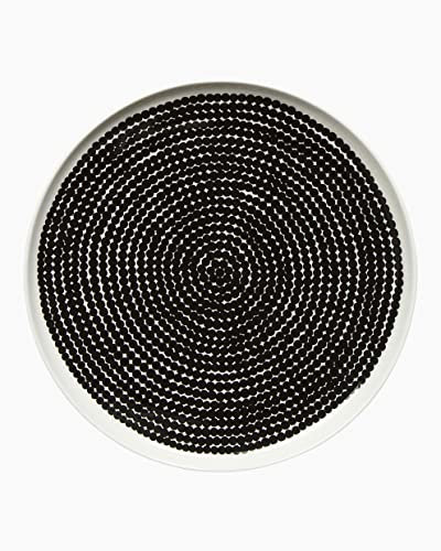 Marimekko - Oiva/Räsymatto Teller - Weiß/Schwarz - Ø25 cm