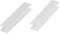 HOLZBRINK Verbinder Sockelblende Sockelleiste für Einbauküche 100mm Höhe WEISS Hochglanz - HBK10