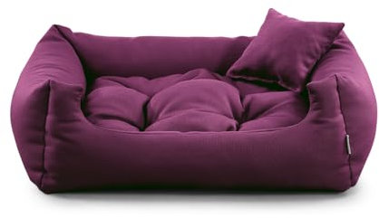 gutekissen® Stoff Hundebett Hundeliege Hundekissen Hundeliege Hundeliege Hundeliege - Langlebige Materialien und hohe Qualität NEO (M - 80x65, Violett)