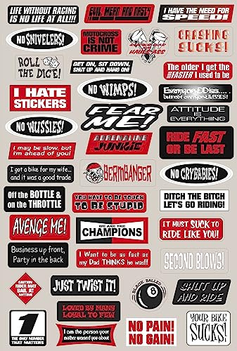 KIT Fox Stickers Sponsor Motorcycle KOMPATIBEL FÜR Honda Yamaha KTM Cross Enduro Helmet (58)