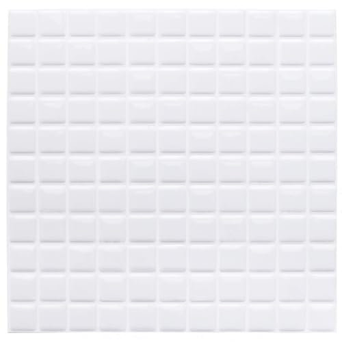 Yoillione Azulejos Adhesivos de Mosaico 3D, Impermeable Pegatinas Adhesivas de Pared para Baño Cocina, 4 Piezas