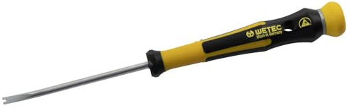 WETEC Präzisions-Ausheber, ESD, 3,5x60 mm (Ausheber Löthilfe EGB/ESD-Ausheber Aushebel Reißzweckenheber Präziosions-Ausheber) Gesamtlänge: 160 mm/Farbcode: silbermetallic, mit handlichem Griff