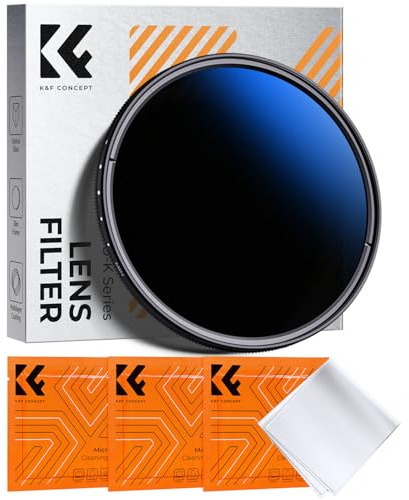 K&F Concept 67mm Variable ND Lens Filter ND2-ND400 (1-9 Stops) 18 Multi-Layer Coatings Adjustable Neutral Density Ultra Slim Lens Filter for Camera Lens
