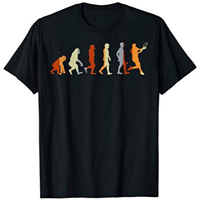 Sportler Geschenk Evolution Tennis T-Shirt