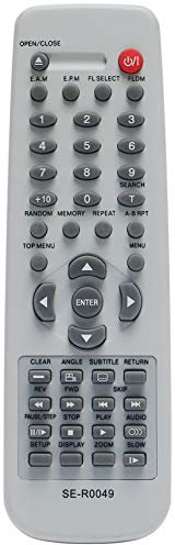 ALLIMITY SE-R0049 Fernbedienung Ersetzen für Toshiba DVD Video Player SD-210EL SD-222EESD-120E SD-220E SD-230SD-120EE SD-220EB SD-230ESD-220EE SD-230EKE SD-110EE SD-210EE SD-220EL SD-230ESB