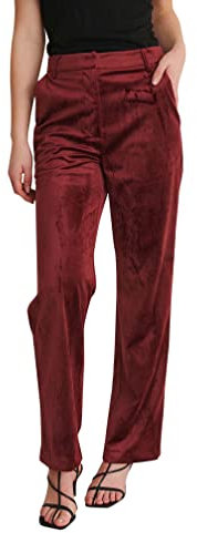 NA-KD Velvet Wide Suit Pants Pantalones de Traje, Morado (, 46 para Mujer