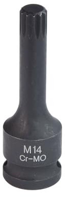 Douille longue à choc XZN M14 - carré 1/2