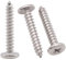 Viti per legno a testa piatta e rotonda Phillips M4 x 20 mm (100 pezzi), in acciaio inox 304, viti per legno e mobili, viti autofilettanti, viti autofilettanti RoyceMart