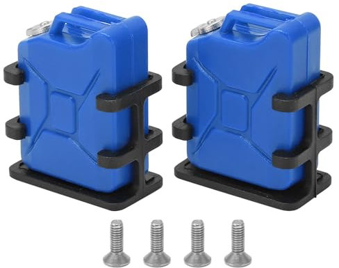 RC Auto Simulierter Kraftstofftank, 42x34x20mm/1,7x1,3x0,8Zoll 1 Paar RC Car Mini Ölkanister 1/8 1/10 Maßstab RC Crawler Auto Dekoration Zubehör Benzinkanister Krug Mini Kraftstofftank RC Car Zubehör