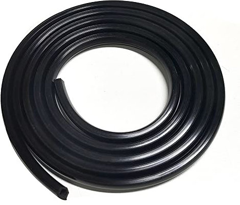 SyiXute Profilo in Alluminio Strisce di Tenuta,Strisce di Tenuta Antipolvere,Morbida Copertura Strisce di Guarnizione per Serie 30/40 da 8 mm,Slot in Alluminio (Nero,5 m)
