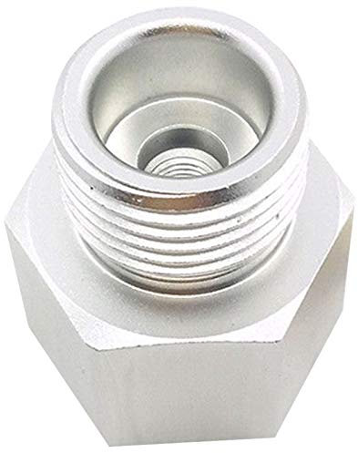 RIKEL 1X CO2 Tank Adapter Messing Zylinder Innen CGA 320 AußEn W21.8 Konverter Stecker CO2 Regler AußEngewinde W21.8-14