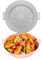 Silicone Air Fryer Liners Reusable, Air Fryer Silicone Pot Round Liners, Dishwasher Safe Air Fryer Basket for 4 to 6 Qt Air Fryer Accessories Replacement of Parchment Paper Liners 2pcs (Sun-PIN-Grey)