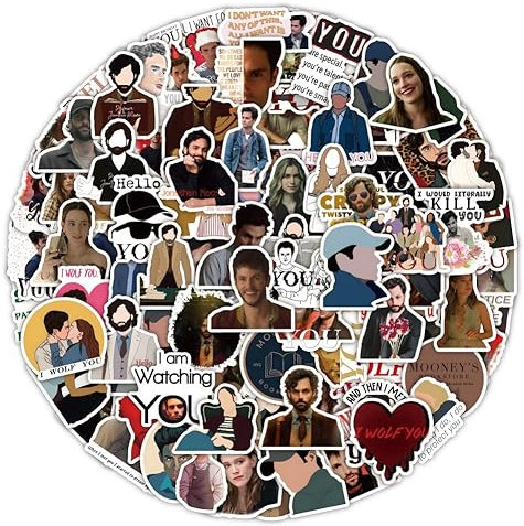 AUCEKO 100 Stück Thriller American Drama Aufkleber Pack You Sticker Set wasserdichte Vinyl Sticker für Laptop Kinder Autos Motorrad Fahrrad Skateboard Gepäck Koffer Computer Aufkleber Graffiti Decal