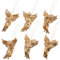 MAGICLULU 24 Stück Goldene Hängende Engel Mini Hängeengel Weihnachtsbaumschmuck Für Die Weihnachtszeit Feiertagsdekoration