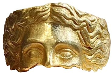 HUNYA Göttin Venus Gesichtsring - Modisch schicker Zeigefingerring - Schicker Venus-Ring mit beruhigender Wirkung, antiker griechischer Ring für Teenager, Outdoor