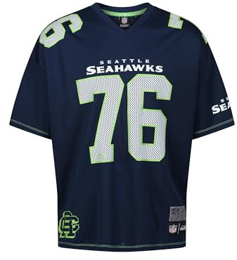 Recovered - NFL - Seattle Seahawks Est 76 Mesh Oversized Top Navy M