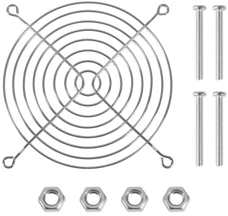 Fan Cover 4.72in 0.98in Computer PC Case Cooling Fan Metal Mesh Net Cover 120mmx120mm Computer Guard 12025 Fan Grills Metal Protective Net Cove