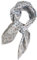 Prettystern handrolliertes Seide Halstuch Damen Herren 100% Seide Nickituch Bandana Sommer Frühling 25 Hellblau Paisley