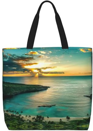 OdDdot Hobo-Tasche mit Gewürz-Aufdruck, Crossbody-Tasche für Damen, große Kapazität, Mama-Tasche, Schultertasche, Sunrise Over Hanauma Bay Oahu Hawaii, Einheitsgröße