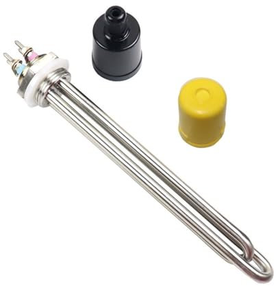 WLLKIY Élément Chauffant pour l'eau Élément Chauffant À Eau DN25 SUS304, Thermoplongeur, 1 BSP, Filetage 32mm, Caloduc Tubulaire, 2,5 KW/3,5 KW/4,5 KW/5,5 KW Chauffage Efficace(Heater Only,5.5KW)