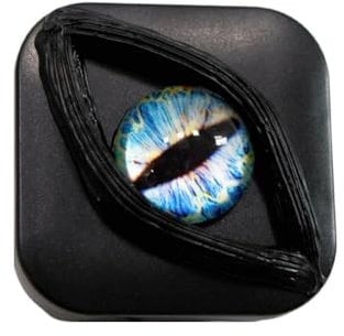 Devil's Eye Contact Lenses Box Color Portable Contact Lens Kit Case for Travel Halloween Storage Eyes Box Box, Lens No Portable Gifts Eyes Personality Halloween Eyes Color Lens Contact Removal