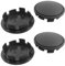 NIYATA 4 Pcs Nabendeckel für VW, Schwarz, Radnabenkappen Abdeckung, 65mm, VW 65mm, Schwarz Matt 3B7601171