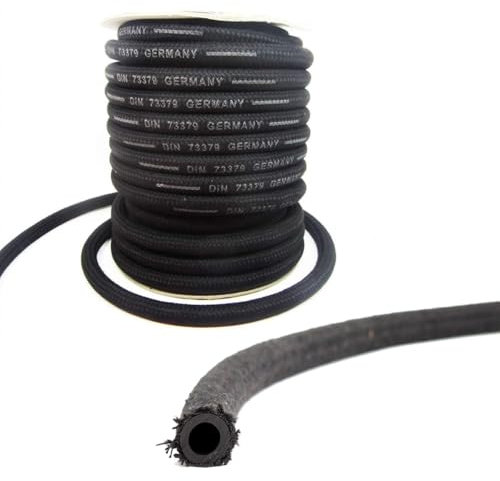 Manguera de gasolina de 8 mm y 5 m, para diésel, manguera de aceite, manguera NBR DIN 73379 con trenzado textil