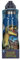 Depesche 13400 Dino World Galaxy - Gourde Bleu foncé, Motif Dinosaure, Gourde de Sport en Acier Inoxydable, capacité env. 500 ML