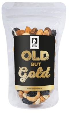 Bremer Gewürzhandel GeNUSSmischung Old but Gold, Nussmix, Studentenfutter mit Spruch, 175g