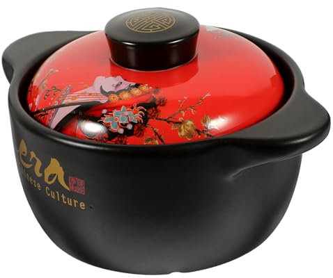 Garneck Topf Aus Keramik Für Träger Scheuern Kochen Bratpfanne Auflaufschale Nicht Bräter Mit Deckel Multi-herd Kochgeschirr Die Ofen Brot Braten Große Pfanne Mit Deckel Kocher Backen Sieb