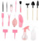 JOINPAYA 16Pièces Outils De Jardinage Kit Complet De Plantation Ergonomique pour Amateurs De Jardinage Rose