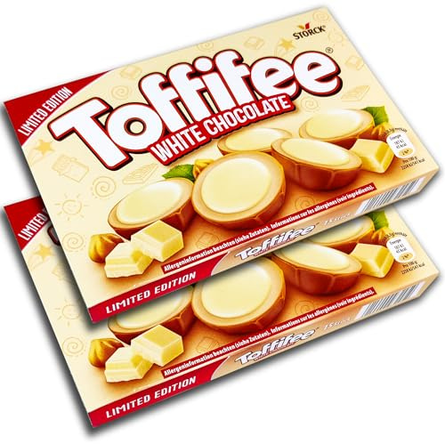 Toffifee White Chocolate – 2 x 125g – Haselnuss in Caramel mit heller Creme und weißer Schokolade