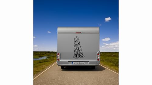 amberdog Irish Setter Autoaufkleber Silhouette langlebig, UV-beständig & wetterfest (innen & außen) (schwarz, 30cm) | Irish Setter Aufkleber/Folie für Auto, Wohnmobil, Wohnwagen, Wand, Van, Tür & Spiegel – in Weiß oder Schwarz – Hunde Sticker