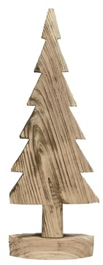 finehomegarden Tannenbaum Holz Tanne Baum Dekotanne zum Stellen 24x5cm H60cm Advent Winter Weihnachten Tisch Fenster Aufsteller Dekoration
