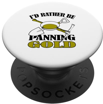 Geschenke für Goldgräber | Ich wäre Lieber Goldwäscher Funny Mining PopSockets Klebender PopGrip