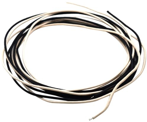 2 m, 2 Farben (3,5 m insgesamt) stoffbezogen, vorverzinnt, Litze, Pushback, 22 AWG, Vintage-Draht, Gitarrenkabel für Vintage-Upgrades